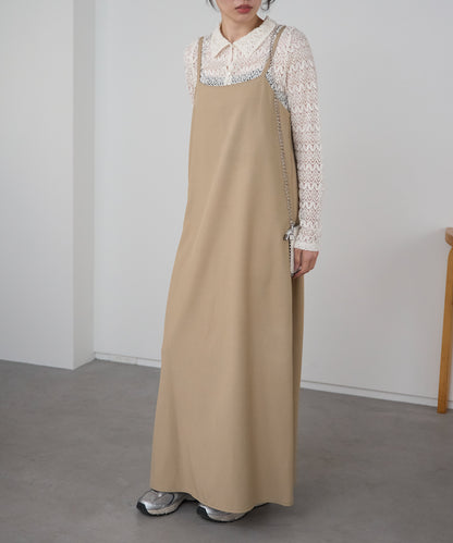 ベーシックキャミロングワンピース【後ろゴム／アジャスター付き】