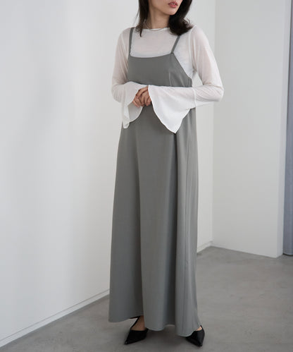 ベーシックキャミロングワンピース【後ろゴム／アジャスター付き】