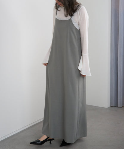 ベーシックキャミロングワンピース【後ろゴム／アジャスター付き】