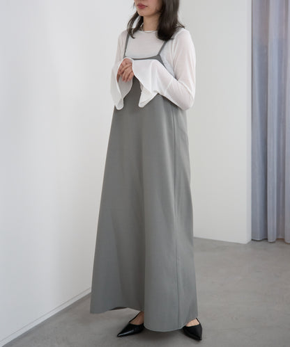 ベーシックキャミロングワンピース【後ろゴム／アジャスター付き】