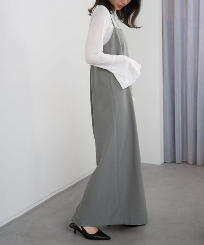 ベーシックキャミロングワンピース【後ろゴム／アジャスター付き】