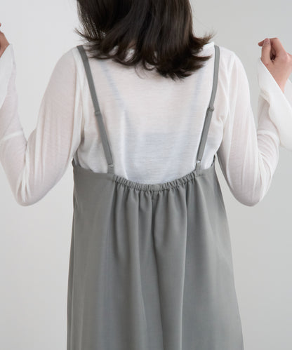 ベーシックキャミロングワンピース【後ろゴム／アジャスター付き】