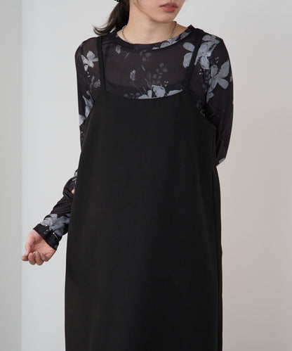 ベーシックキャミロングワンピース【後ろゴム／アジャスター付き】