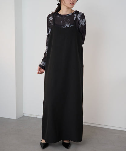 ベーシックキャミロングワンピース【後ろゴム／アジャスター付き】