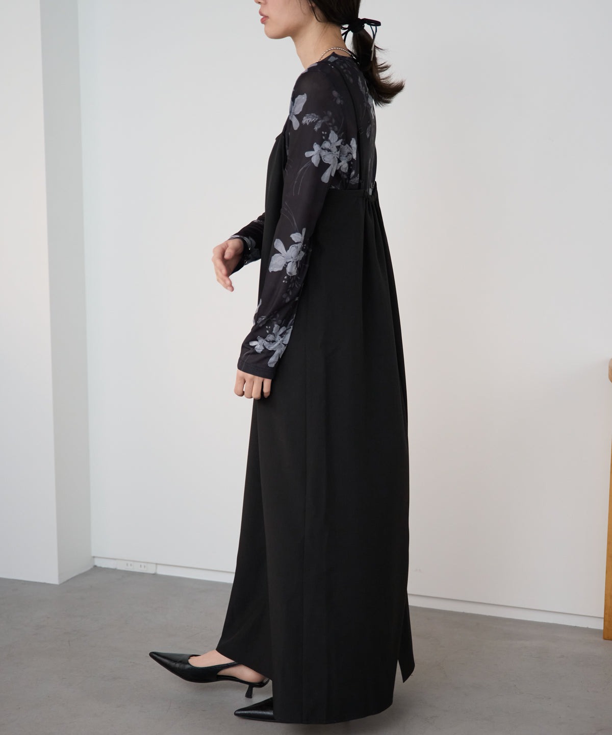 ベーシックキャミロングワンピース【後ろゴム／アジャスター付き】