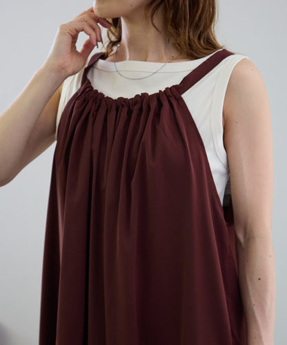 バックリボンキャミワンピース