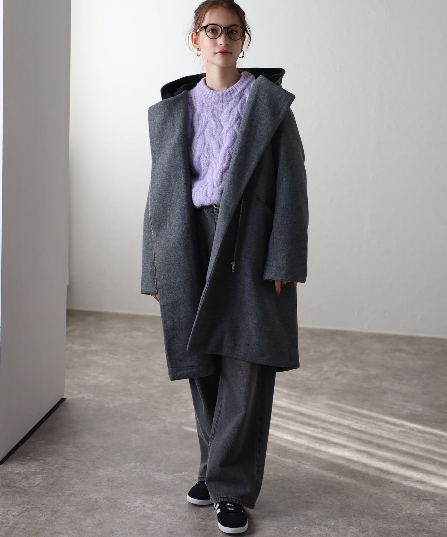 フード付ジップコート