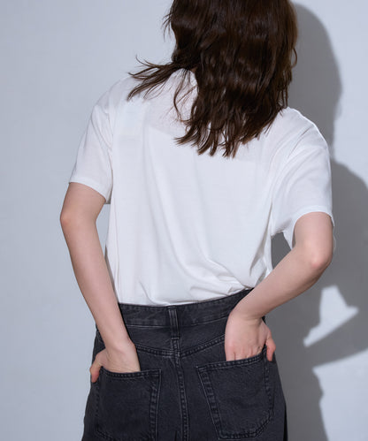 箔プリント半袖Tシャツ