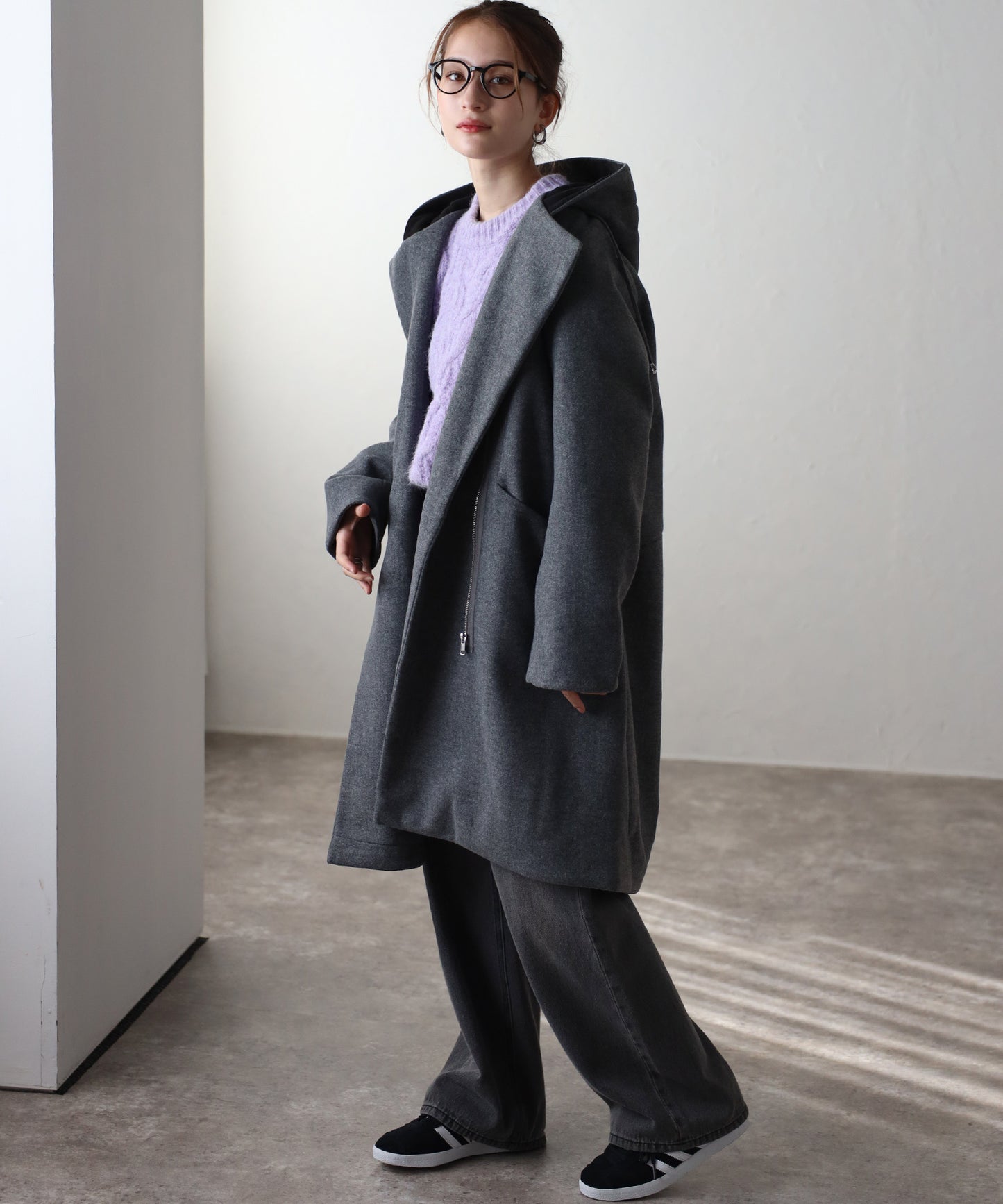 フード付ジップコート