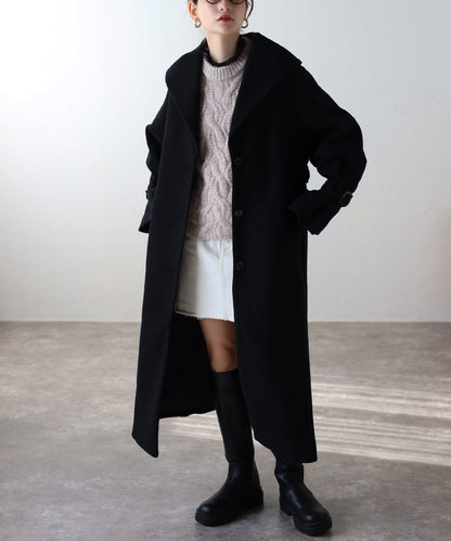 ボリュームタックスリーブコート