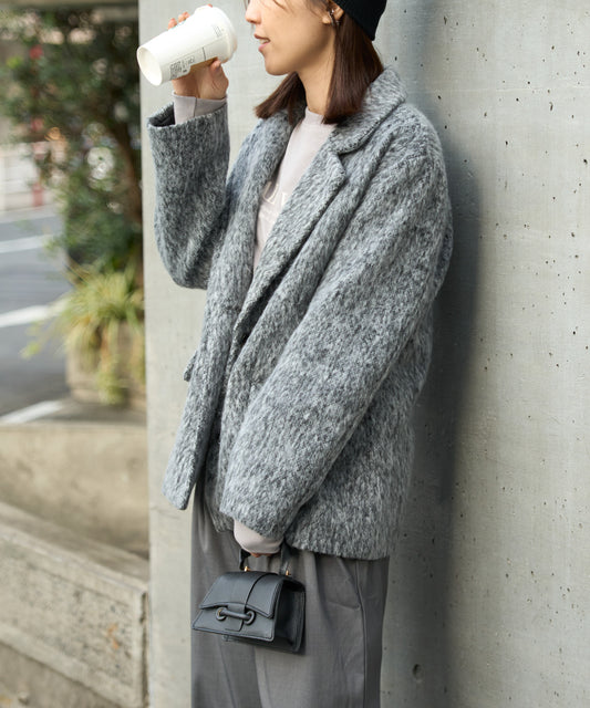 シャギーテーラードジャケット