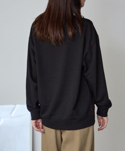 オーバーサイズ カレッジ風ロゴスウェット/トレーナー