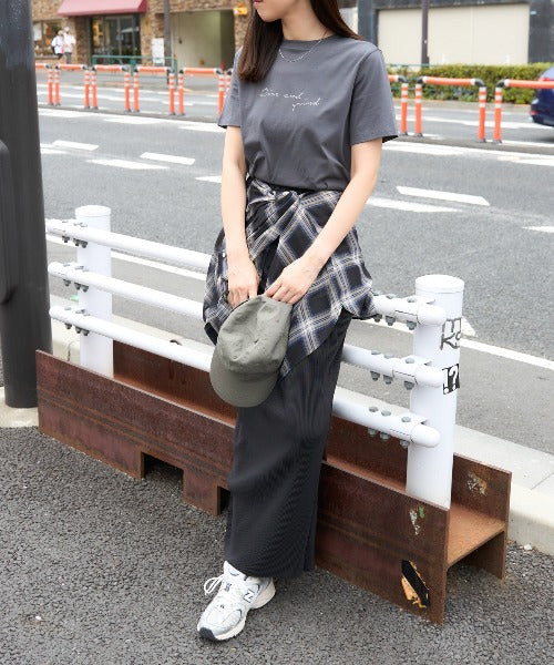 手描き風ロゴ 半袖サイロTシャツ/コットンTシャツ