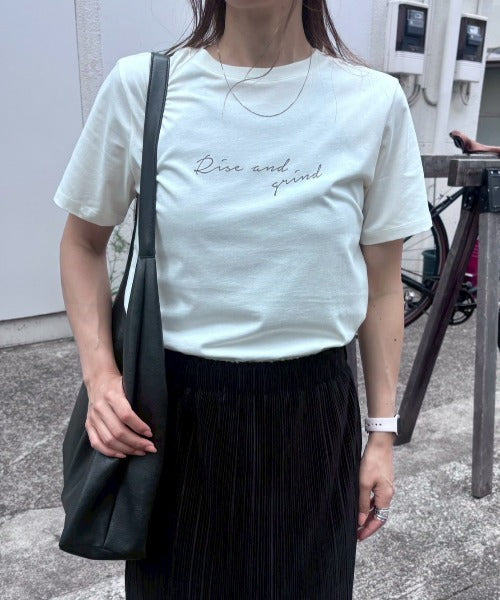 手描き風ロゴ 半袖サイロTシャツ/コットンTシャツ