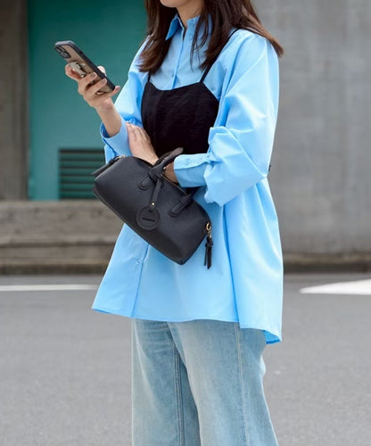 ポケット付きビッグシャツ　