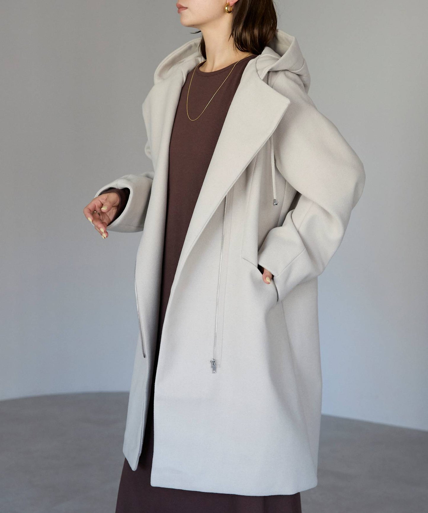 フード付ジップコート