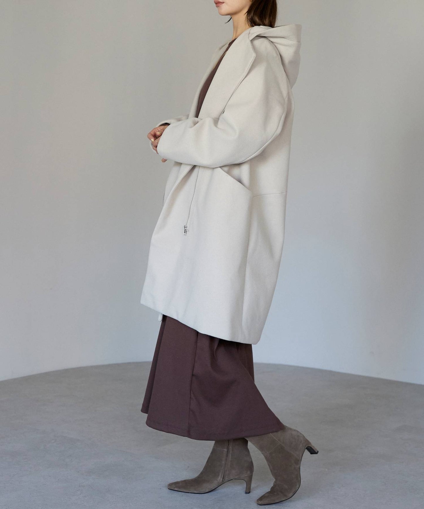 フード付ジップコート