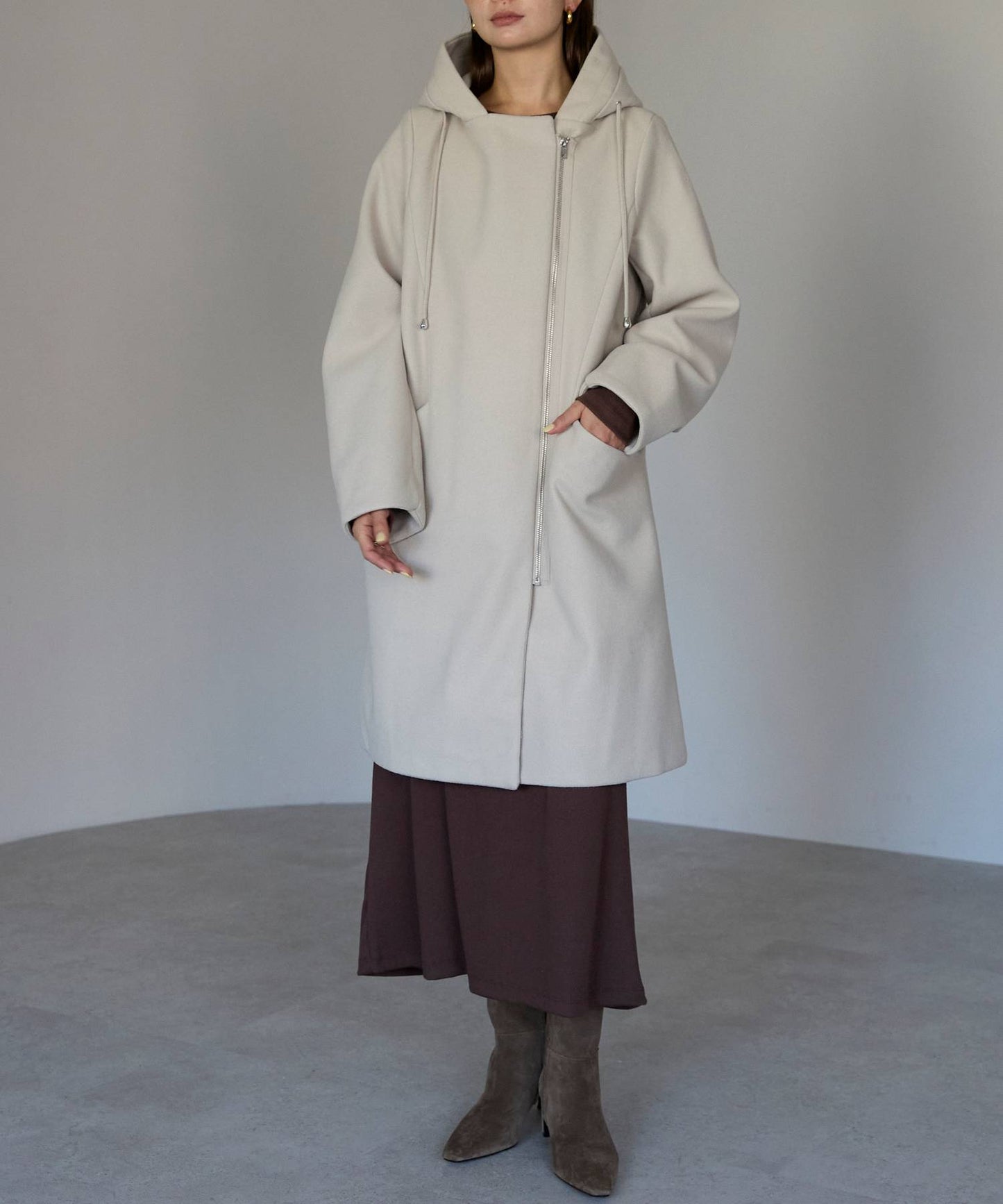 フード付ジップコート