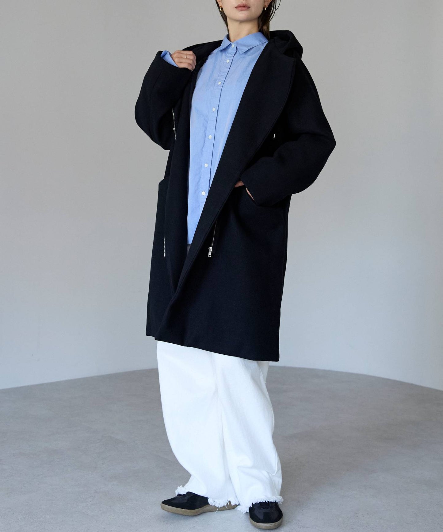 フード付ジップコート