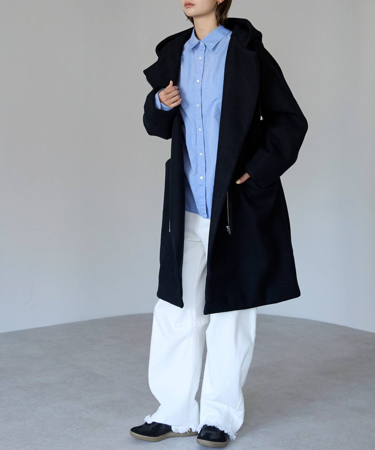 フード付ジップコート