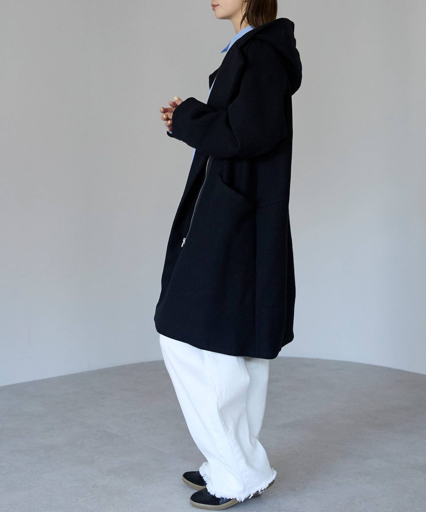 フード付ジップコート