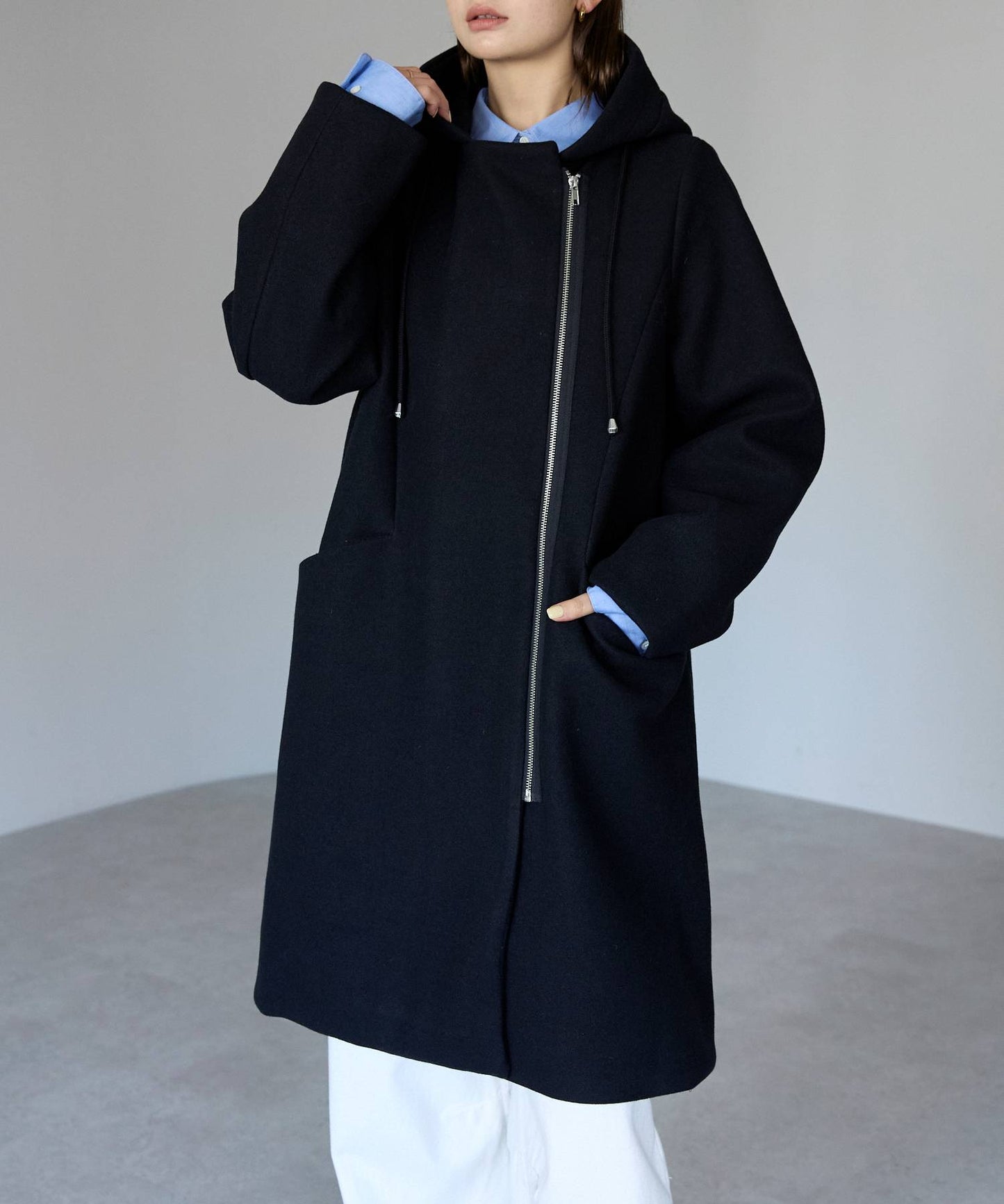 フード付ジップコート