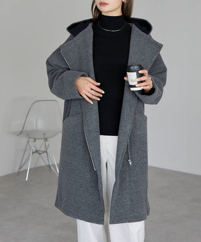 フード付ジップコート