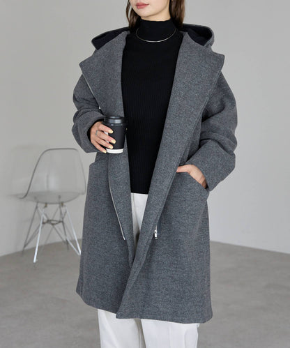 フード付ジップコート