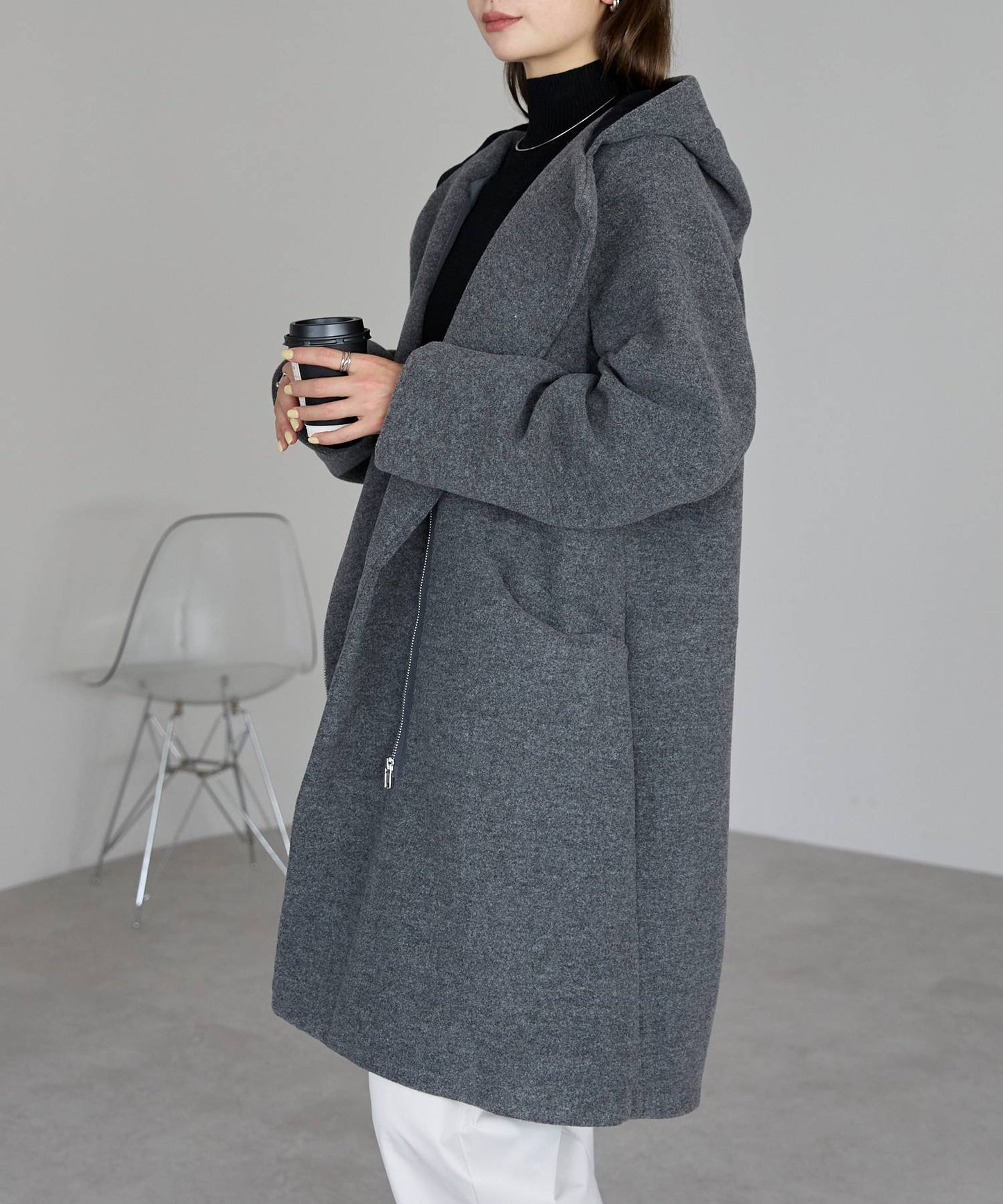 フード付ジップコート