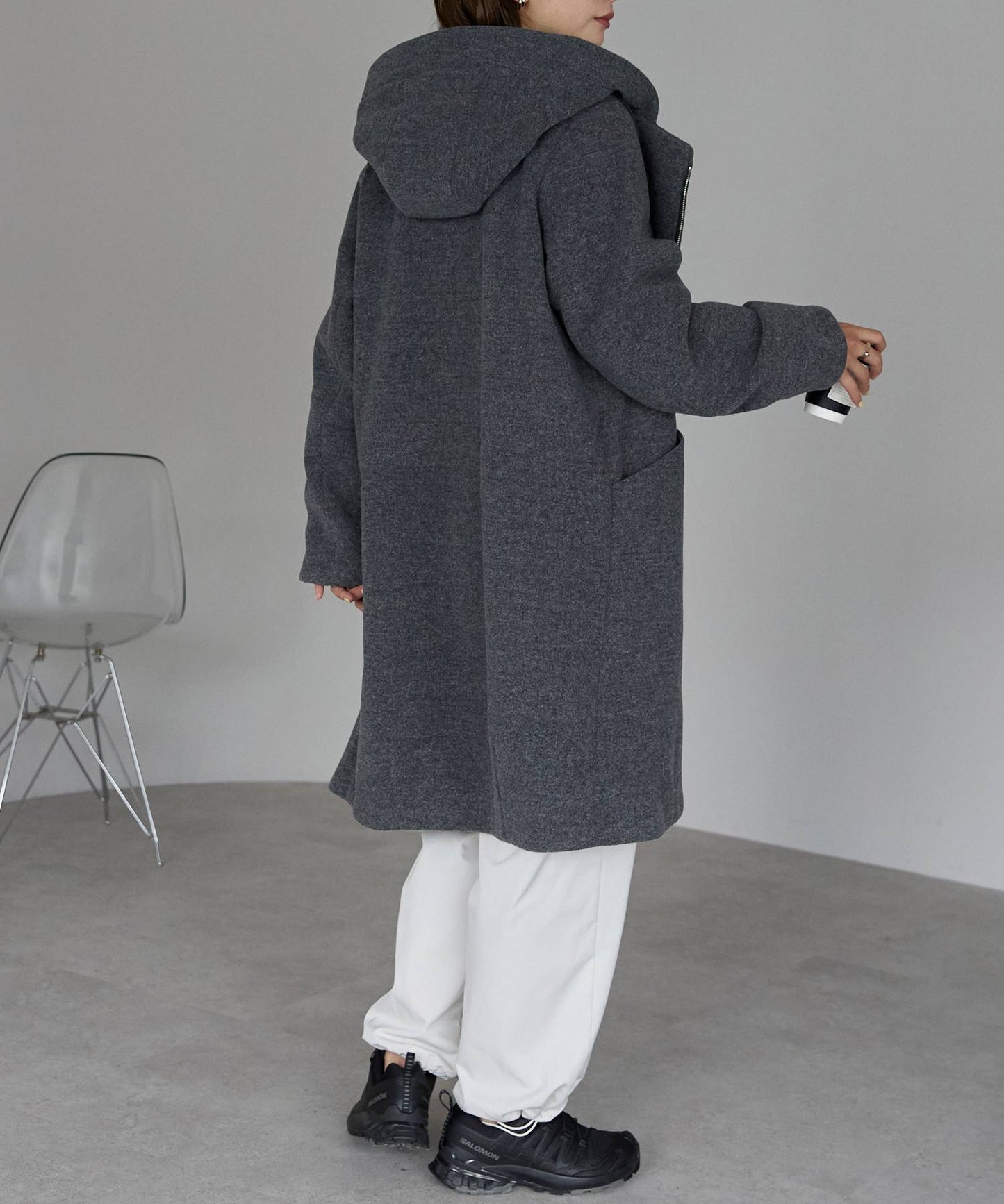 フード付ジップコート