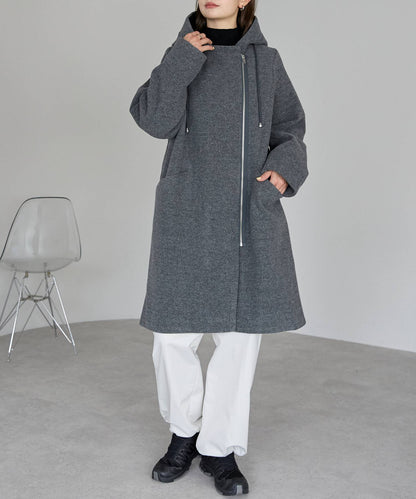 フード付ジップコート