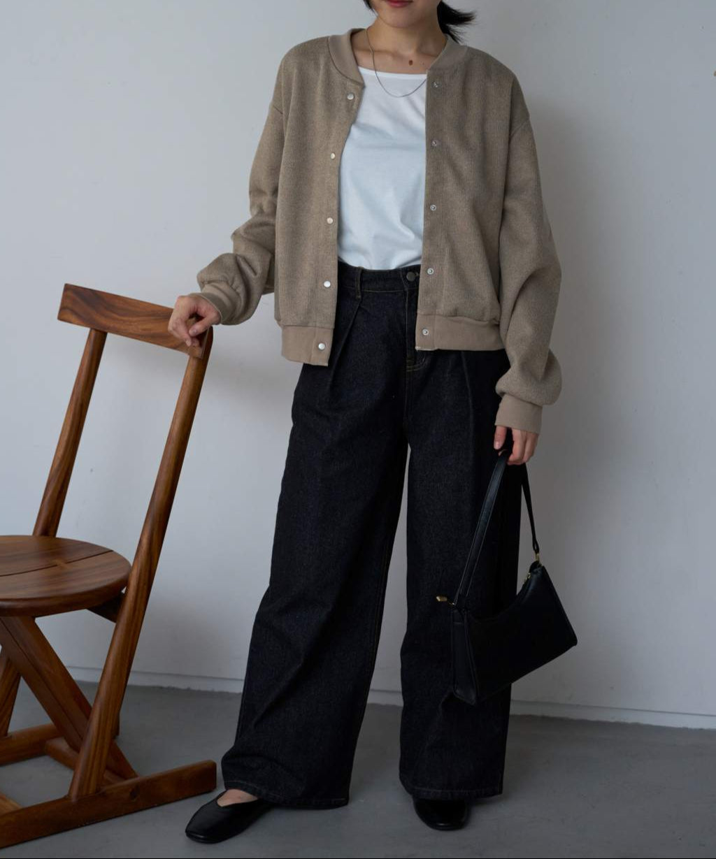 スナップボタン ダンボール ブルゾン【セットアップ対応】